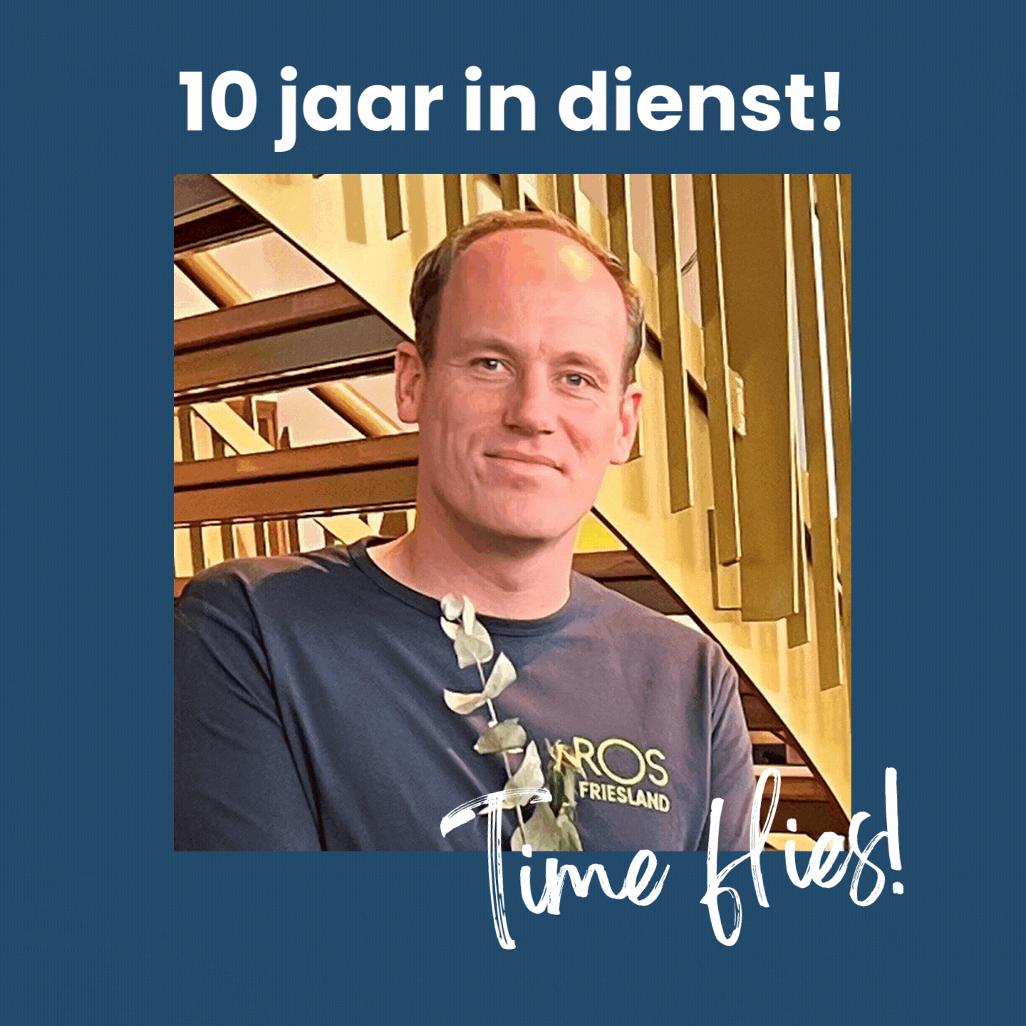 Erwin Brameijer 10 jaar in dienst bij ROS Friesland