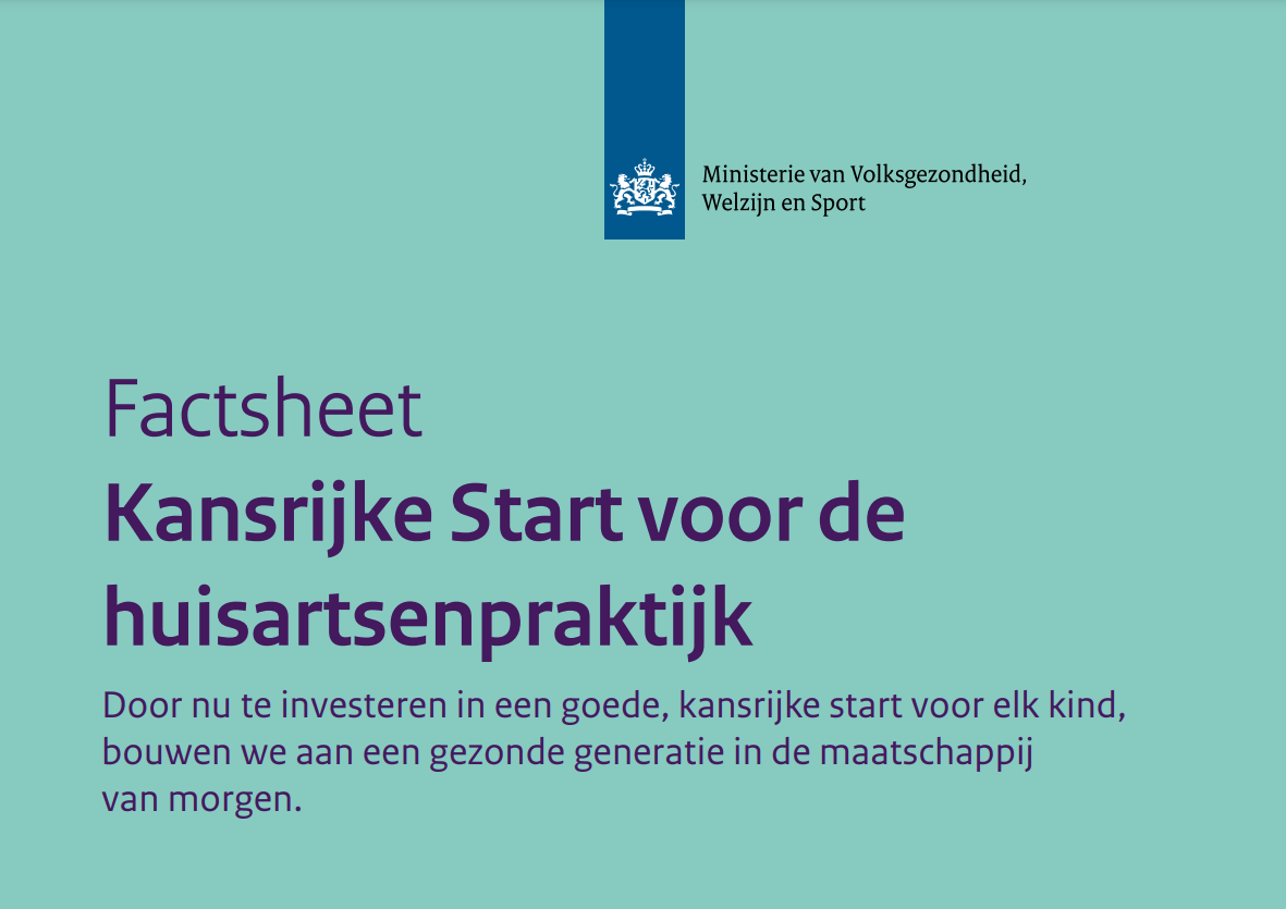 Factsheet Kansrijke Start huisartsenpraktijk