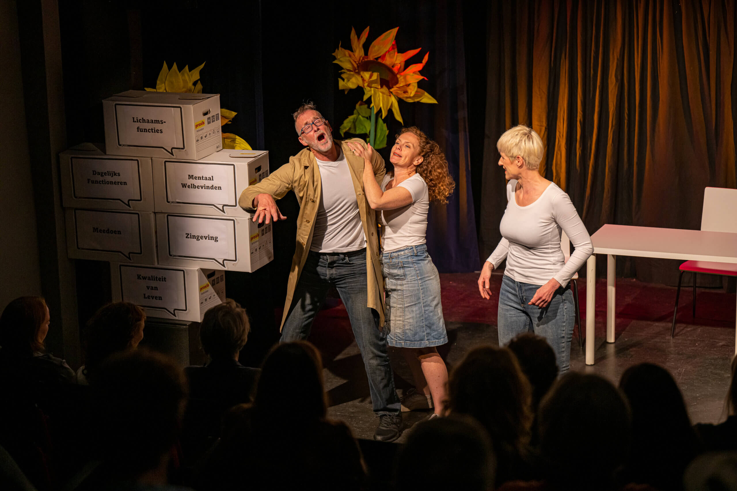 De interactieve theatervoorstelling 'Dromen vangen' door Theater A la Carte